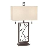 Crossroads Table Lamp in Walnut Poly Dark Rust