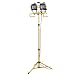 Cooper Lighting TQS1000QD Twin Stand 1000 Watt Halogen Worklight. Product Converts to a Portable 1000 Watt Worklight Yellow/Black