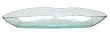 Clear Spanish Recycled Glass Oval Bowl 22"L, 3.5"H
