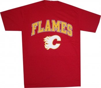 Calgary Flames Vintage Throwback Red Shirt