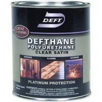 Deft Defthane Interior Exterior Clear Polyurethane Satin, Quart