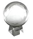 150mm 6" Huge Feng Shui Crystal Ball w/ Stand-Perfect Gift