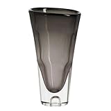 Kosta Boda Sound Smoke Grey Glass Vase
