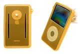 (Orange(30G)) Workout and Exercise Silicone Case Silicone Skin Case for Apple Ipod Video 60gb 30G 60G 80G 80GB Mp3 Player + Armband + Removable Beltclip + NeckLace Strap