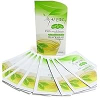 Korean Cosmetics_Nesura Blackhead Control Green Tea Strips for Nose Care_8 sheets