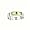 Sterling Silver Baby Ring with Peridot CZ - Sizes: 1-4
