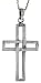 Sterling Silver Cut-out Cross Pendant, 2