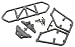 RPM 80122 Rear Bumper Black Slash 4x4 Black