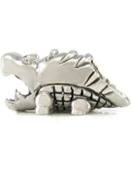Sterling Silver Alligator Crocodile Authentic Ohm Beads European Charm
