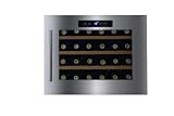 DUNAVOX DX-24.56BSK Weinkühlschrank, Einbaugerät, 1 Kühlzone, bis 24 Flaschen, Innenbeleuchtung, Kompressorkühlung