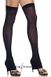 Opaque Footless Thigh High Stocking Leg Warmers