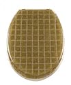 WC Sitz Grid gold