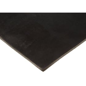 EPR Rubber 1/8" Sheet, 12" x 12", Black, 60D Durometer