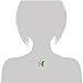 BodyJ4You Four Leaf Clovers Set Green Heart Crystal Pendant Necklace Stud Earrings