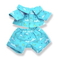 8007 Blue Cloud PJ's fits Webkinz and 8" - 10" Make Your Own Stuffed Animals "