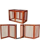 Essential Pet Products 42126 Walk Thru Pet Gate and Dog Pen - Cherry