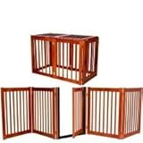 Essential Pet Products 42126 Walk Thru Pet Gate and Dog Pen - Cherry