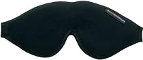 Dream Essentials Escape Luxury Travel Sleep Mask with Earplugs and Carry Pouch ~ Night Black
