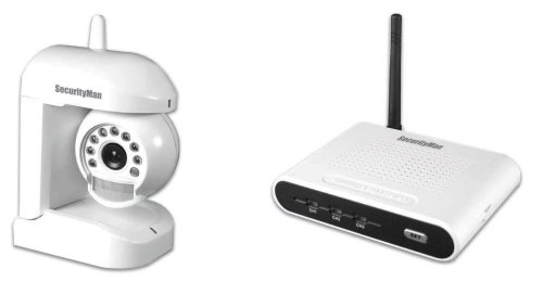 SecurityMan Motion/Audio Sensor Wireless (2.4GHz) Color Camera Kit with Night Vision (AVWATCH)