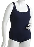 Speedo Women's Aquatic Endurance+ Polyester Plus Size Vanquisher Ultraback Swimsuit, Navy, 22