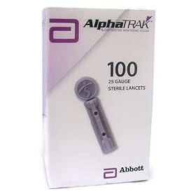 AlphaTRAK 25 GAUGE STERILE LANCETS - 100 Count
