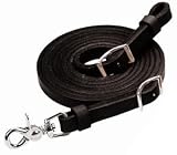 WEAVER LEATHER BLACK BARREL REINS ROPER HORSE TACK