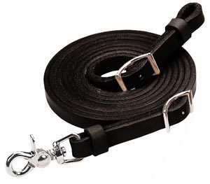 WEAVER LEATHER BLACK BARREL REINS ROPER HORSE TACK