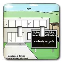 Londons Times Funny Medicine Cartoons - School Of Neurology - Light Switch Covers - double toggle switch