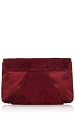 Satin and Suede Clutch
