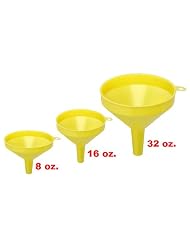 (Set of 3) 4, 5 and 6 Plastic Funnel *Great Quality* by 