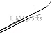 Dirt Pit Bike Yamaha PW50 Throttle Cable 50cc 1981 - 2009