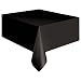 Black Plastic Table Cover 54'' x 108'' Rectangle