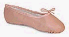 Capezio Black Leather Asymeterical Ballet Slipper