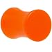 2 Gauge Orange Acrylic Saddle Plug