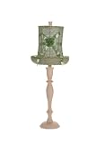 Large Green Check Hat Lamp With Shade