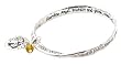 Bracelet - B148 - Bangle Style - Inscribed with "Guardian Angel. Protect and Guide, Always Stay by my Side" ~ Silver Tone Metal