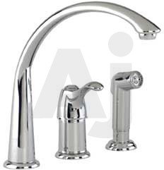 Gerber Allerton Series 40162 Single Handle Kitchen Cast Spout Faucet with 8-3 4 Spout... by Gerber