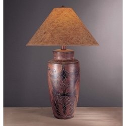 Minka Lighting 10522 Global Table Lamp - Desert Sand w/Burnt Clay