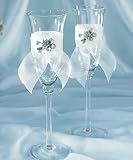 Forget-Me-Not True Love Toasting Set - 2 flutes per package