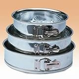 enlarged image: Kaiser Bakeware Tinplate Nested Springform Pans, Set of 3
