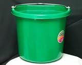 Flat Side Bucket, 24 Qt Green