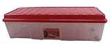 Artifical Christmas Tree Box (Clear/Red) (14"H x 52.12"W x 20.12"D)