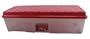 Artifical Christmas Tree Box (Clear/Red) (14"H x 52.12"W x 20.12"D)