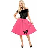 Poodle Skirt, Top & Scarf Adult Costume