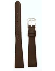 Ladies Genuine Italian Leather Watchband Brown 13mm Watch Band