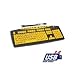 Keys U See Large Print Keyboard (Low Light - Low Vision) Wired USB Cable - Jumbo Black Letters / Characters on Yellow Keys (Black and Yellow Keyboard)