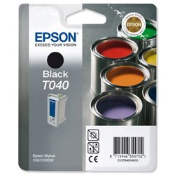 Epson T 040 - Print cartridge - 1 x black - 600 pages