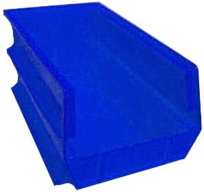 Triton Products 3-240B LocBin 14-3/4-Inch Length, 8-1/4-Inch Width, 7-Inch Height Blue Stacking, Hanging, Interlocking Polypropylene Bins, 6-Pack