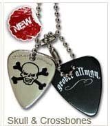 Skull and Bones Pick Necklace