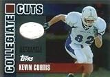 2003 Topps Draft Picks and Prospects Collegiate Cuts Foil #KC Kevin Curtis - Philadelphia Eagles (Piece of Authentic Game-Worn Jersey) (Football Cards)